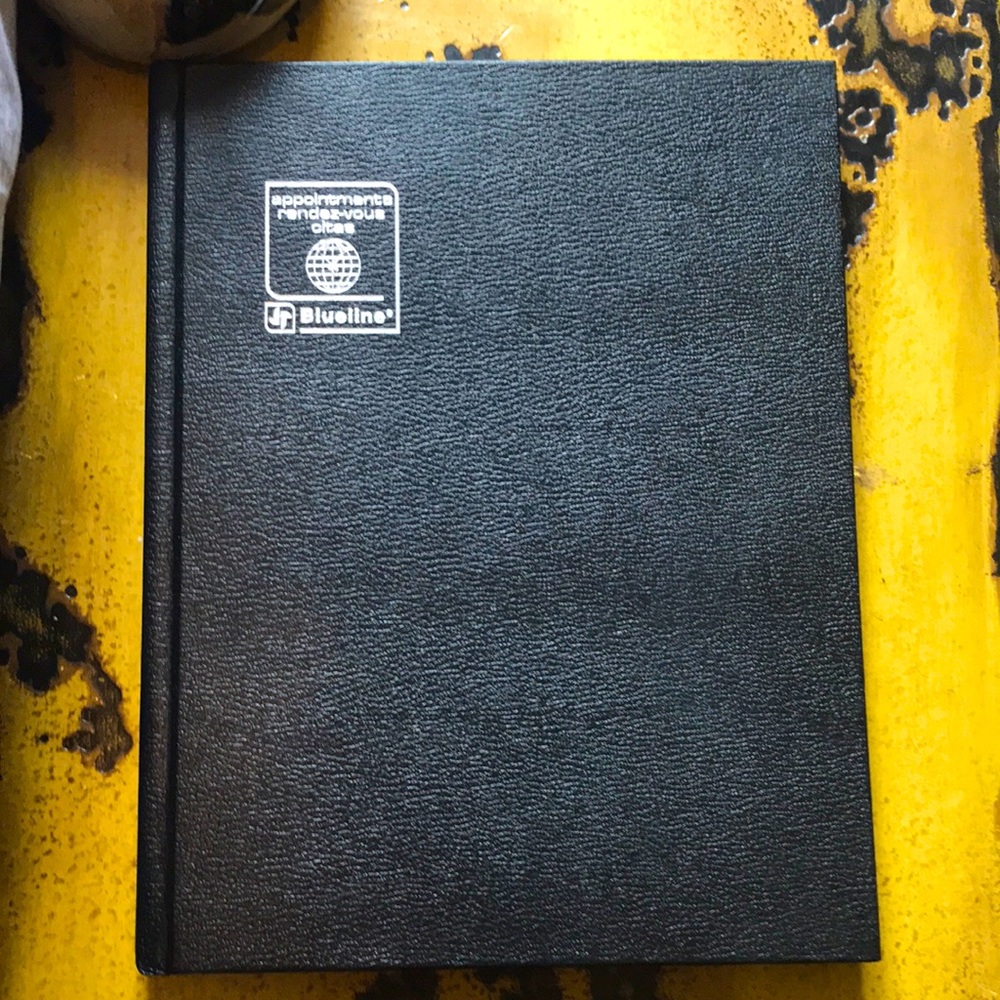 New Blueline One Year Appointment Book
